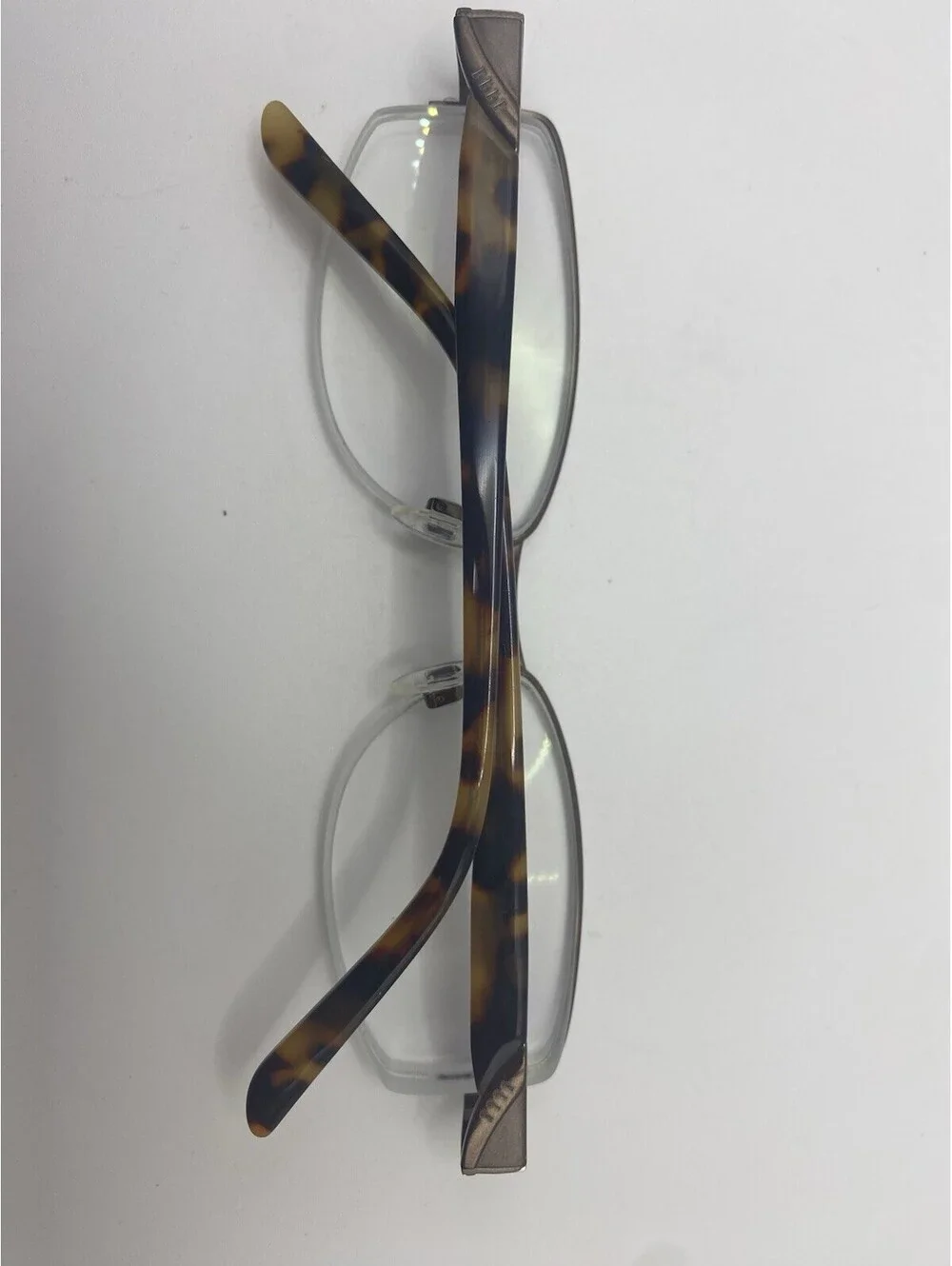 ELLE EL13392 BR Semi Rimless Eyeglasses Frames 52□17 135mm Tortoise Temples